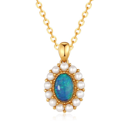 Opal x Fresh Water Pearl Pendant