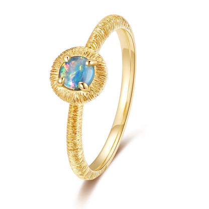 Rigato Texture Opal Ring