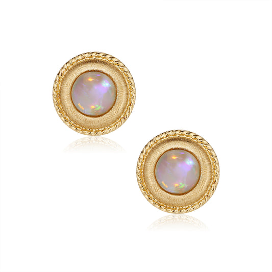 Rigato Texture Opal Ear Stud