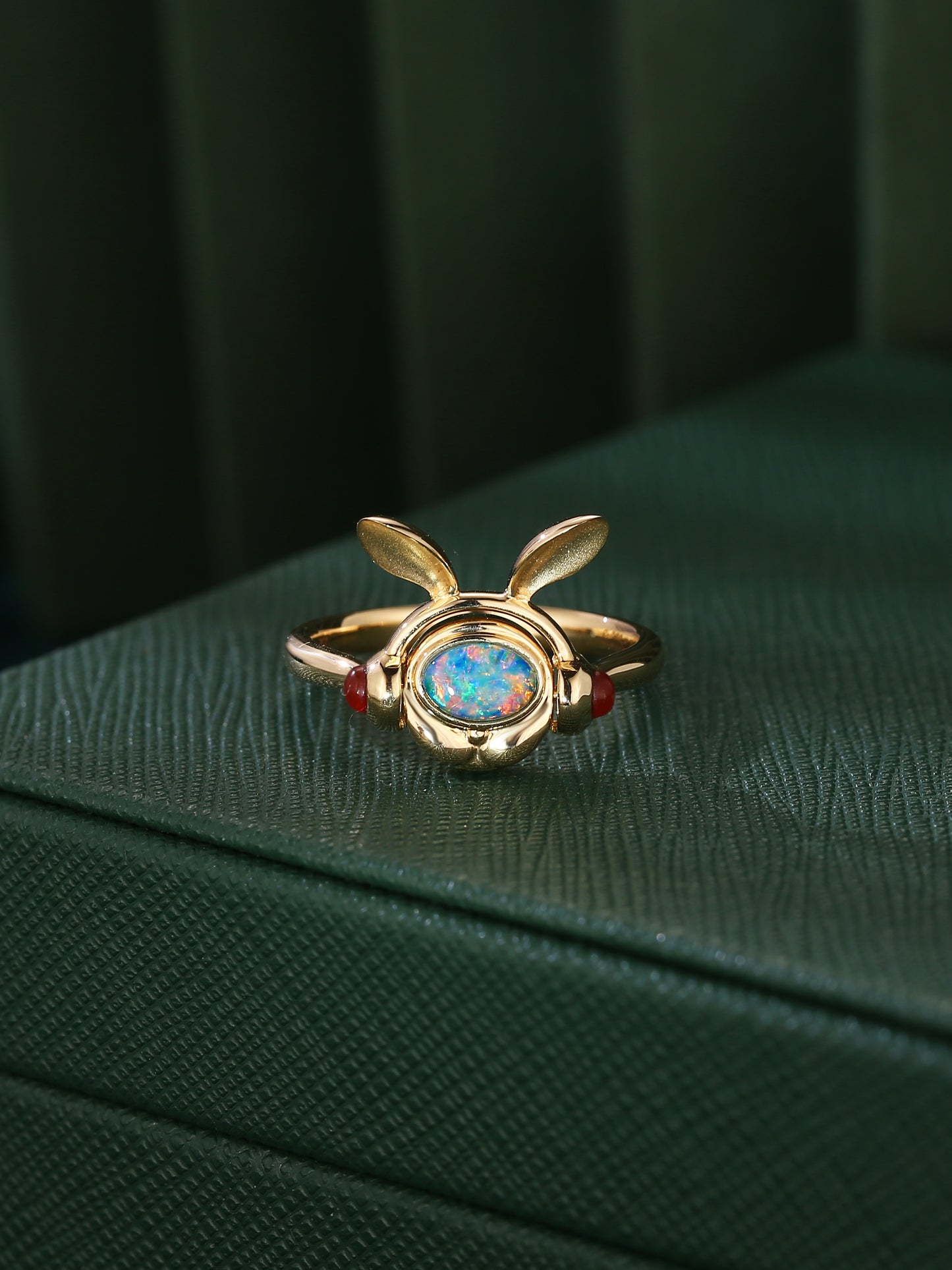 DJ Rabbit Natural Australian Opal Ring