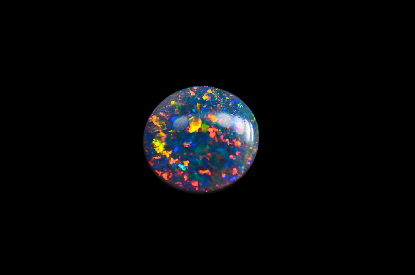 Rainbow Flagstone Black Opal